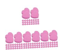 Healeved 4 Juegos Amor Lima De Uñas Prensa De Uñas Cortaúñas Mini Pulidor De Uñas Archivo De La Uña Limas De Uñas Removedor De Cutícula Clavos Agarre Clíper Tableros Rosa Esponja 50 Uds * 4