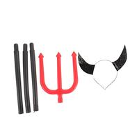 Healeved 4 Juegos Diadema con Cuernos de y para Fiesta Temática de Halloween Accesorio Cosplay Negro Duradero y Cómodo para Adultos y Jóvenes