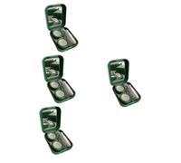 Healeved 4 Juegos Estuche para Lentes De Contacto Porta Lentes Contenedor De Lentes Cosméticos Soporte para Lentes De Maquillaje Caso De Contacto Casos De Contacto Green El Plastico