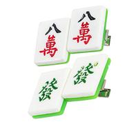 Healeved 4 Piezas Accesorios para Cabello Forma de Mahjong Clips Decorativos para Niñas Horquillas Bonitas para Cumpleaños y Fiestas Adecuados para Tipo de Cabello