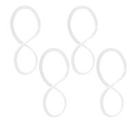 Healeved 4 Piezas Anillos de Silicona para Fiambreras de Resistente Altas Temperaturas Junta Reutilizable Hermética para Conservación Alimentos y Recambio