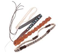 Healeved 4 Piezas Bandas Decorativas para Sombreros Bandas Diy para Sombreros de para de Playa Accesorios Unisex para Hombres y Mujeres