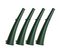 Healeved 4 Piezas Bocina de Señal Pequeña Cuerno de Supervivencia Portátil Verde Metal y Plástico Portátil Diseño Compacto Sonido de Alto Decibelio para Supervivencia y Entrenamiento