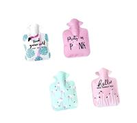 Healeved 4 Piezas Bolsa de Agua Caliente Portátil Encantadora Bolsa Cálida Invierno Obsequio Creativo de Invierno