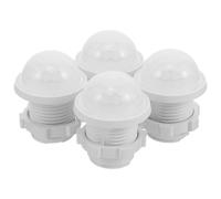 Healeved 4 Piezas Carcasa de Sensor de Movimiento de Plástico Blanco Resistencia a Alta Temperatura y Fácil Instalación para Uso en Interiores y Oficinas