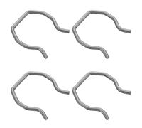 Healeved 4 Piezas Clip de Retención del Tapón para Conexión del Inyector de Hierro, Abrazadera de Retención del Tapón, Plata, para Conectores de Inyector, Motores 6.0 L, Evita Fugas