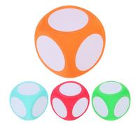 Healeved 4 Piezas Dados de Espuma Borrables de 6cm para Enseñanza Matemática en Aula, Cubos Ligeros y Fáciles de Agarrar, Material Eva Profesores