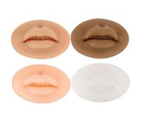 Healeved 4 Piezas De Modelo De De Labios Tridimensional De Silicona Para Práctica De Labios Tatuajes Portátiles Accesorio De De Labios Tatuajes De Labios Falsos