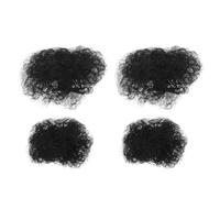 Healeved 4 piezas de postizos afro para niñas pequeñas: adorables pinzas para el pelo con moño y rizos salvajes, ideales para disfraces de cumpleaños y eventos festivos.