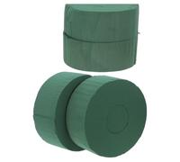 Healeved 4 Piezas Espuma Mano Verde Redonda Arreglos de a para Botellas en Floral Moldeable Ligera Vino y Adecuado para Flores en Picnic y Oficina