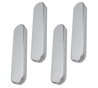 Healeved 4 Piezas Estuche de Papelería de Hojalata, Estuche Pequeño para Lápices, Plata, para Estudiantes, Monoplaza, Fácil de Usar, No Daña Manos