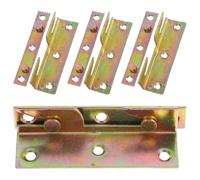 Healeved 4 Piezas Herrajes Marco Cama, Hebilla de Bisagra Engrosada de Metal, Pasador y Pestillo para Conexión Segura y Estable, Accesorios para Muebles, Compatible Camas Tradicionales