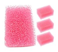 Healeved 4 Piezas Juego de Esponjas para Maquillaje de Efectos Obsequios en Rosa Textura Punteada y Cobertura de Cejas, Seguras Piel en Actuaciones y Casas Embrujadas