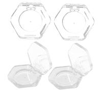 Healeved 4 Piezas Paletas De Sombras De Ojos Vacías Godets Pequeños De Maquillaje Plato Vacío Para Sombras De Ojos Para Crear Tu Propia