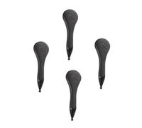 Healeved 4 Piezas Palo de belleza de bocina raspador de cara masaje más suave músculo tablero de gua sha de cuerno de buey herramienta facial gua sha cuernos Black