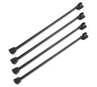 Healeved 4 Piezas Patas Plegables de Mesa de Hierro 500 Mm 4 Piezas Base Antideslizante para Muebles Interiores y Exteriores Soporte para Escritorio, Sofá y Cama, Patas Metálicas