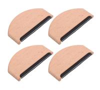 Healeved 4 Piezas Peine de Madera para Cachemira Removedor de Pelusas Portátil para Suéteres y Prendas de Lana Cuidado Manual y Duradero de Tejidos Finos para Viaje y Uso Diario