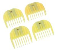 Healeved 4 Piezas Peines Guía para Cortadora de Pelo Profesional de Abs, Accesorios de Barbería Negros para Estilistas, Ideales para Trimming y Grooming Cuchillas Color Aleatorio