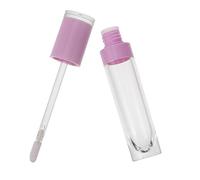 Healeved 4 Piezas Tubo Vacío De Brillo De Labios Bálsamo Labial Brillante Botellas De Brillo De Labios Vacías Aceites Lápiz Labial Tubo Vacío Glosas Dispositivo Tinte El Plastico Púrpura