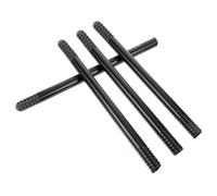 Healeved 4 Piezas Varilla Accesorio de Plástico de Escoba Negra para Bruja Repuesto Resistente y Halloween Duradero y Fácil de Conectar para Cosplay