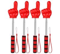 Healeved 4 punteros de Mano de Espuma con Mango Acolchado Rojo, Varita Extensible para Profesores, Ideal para demostraciones interactivas en el Aula y Actividades de enseñanza de inglés como Segundo