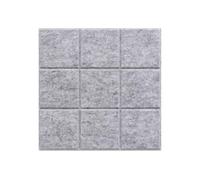 Healeved 4 Tableros Adhesivos de Fieltro Gris Claro 30X30 CM para Mensajes y Fotos Tablero Cuadrado para Decoración de Pared DIY en Aulas Dormitorios y Oficinas