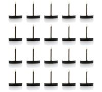 Healeved 40 Almohadillas Antideslizantes de Nailon Clavos para Patas de Muebles, Protección del Suelo en Casa, Redondas para Sillas y Mesas