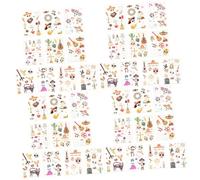 Healeved 40 Hojas Pegatinas Tatuajes Día Muertos para Tatuajes Faciales Luminosos Impermeables Decoración de Halloween con