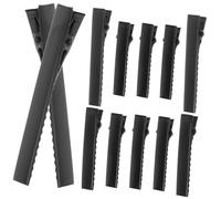 Healeved 40 piezas Clips de Metal para Cabello Tipo Aligator Clips Negros Mate para Mujeres Accesorios DIY para Fabricación de Lazos y Adornos Sujetadores Seguros Daños