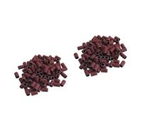 Healeved 400piezas Anillos De Lijado Para Manicura Cabezas De Pulido Para Taladros Eléctricos Perfectos Para Uñas Naturales y Artificiales Material De Corindón