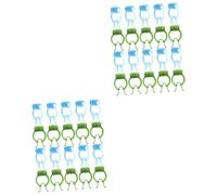 Healeved 40piezas Clip Nasal Para Ejercicios De Respiración Verdes Azules Práctico y Portátil Para Cuidado Epistaxis y Entrenamiento Pulmonar