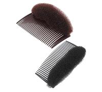 Healeved 4piezas Almohadilla De Peine Para Esponjosar Las Raíces Del Cabello De Insertos De Volumen De Plástico Tipo Colmena Herramienta De