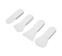 Healeved 4piezas Brochas De Silicona Para Aplicar Faciales Herramientas De Belleza Para Cuidado Piel Incluye Formas De Espátula Fan Lengua y Polígono Fácil De Limpiar y Reutilizar