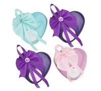 Healeved 4piezas Caja De Flores De Jabón Rosa Estuche De Hierro Chic De Día Madre Decoración Elegante y Duradera Colores Mezclados