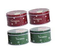 Healeved 4piezas Cajas De Dulces Navideños Decorativas Unidades Resistentes y Duraderas Para Decorar y Embalar Dulces