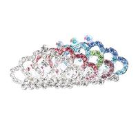 Healeved 4piezas Diadema De Cristales Para Niño Niña Peine Forma De Accesorios Para Novias y Fiestas Adorno Elegante y Lujoso Diseño Ligero y Decorativo