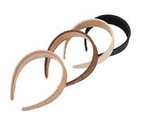 Healeved 4piezas Diadema De Esponja Estilo Rafia Para Mujer Para Fiestas y Viajes Diseño De Tocado