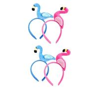 Healeved 4piezas Diadema De Flamenco Creativa Para Accesorio De Fiesta Multifuncional Para Celebraciones y Fotografía De Vibrantes