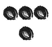 Healeved 4piezas Diadema De Trenzas De Cabello Sintético Flequillo Accesorio Para Fiestas Halloween y Cosplay Fácil De Usar y Cómodo