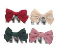 Healeved 4piezas Horquillas Para Cabello Lazos Accesorios Para Mujeres y Niñas Peinetas De Diseño Elegante Para Bodas y Ocasiones Especiales