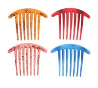 Healeved 4piezas Peines Franceses Minimalistas Para Mujer Accesorios Decorativos Cabello Peine Lateral Para Flequillo Sencillo Para Peinados Elegantes