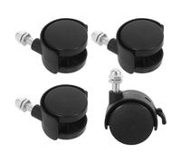 Healeved 4piezas Ruedas Giratorias de Plástico con Freno para Calefactores Eléctricos de Repuesto para Radiadores de Aceite Accesorio para Muebles y Sillas Protección para Suelos