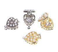 Healeved 4piezas Tachuelas Para Decoración De Uñas Forma De Unidades Calcomanías Para Manicura Versátiles y Creativas