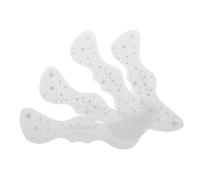 Healeved 4piezas Temporales Purpurina Plateada Pegatinas Faciales Brillantes Resistentes Al Agua Para Fiestas