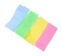 Healeved 4piezas Toalla De Baño Exfoliante De Nailon Para Ducha y Espalda Toallas De Baño Para Limpieza Profunda y Cinturón