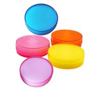 Healeved 5 Esponjas para Contar Dinero Diseño Cilíndrico Material Esponja y Plástico Resistente Humectantes para Dedos Paquete Multicolor 5 Piezas Ideales para Oficina y Banca