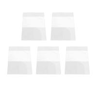 Healeved 5 Fundas Transparentes Impermeables para Documentos de Viaje Protectores de Plástico Resistentes al Agua Tamaño Estándar Pack Multiusos para Viajes Porta Documentos Compacto y