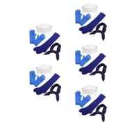Healeved 5 Juegos Conjunto de Accesorios para Disfraz de Marinera Mujer Gorro Blanco y Bufanda Náutica, Fácil Movimiento y Talla para Eventos Festivos y Temáticas Náuticas