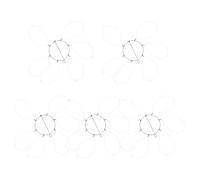 Healeved 5 Juegos Conjuntos de Trampas para Cangrejos Eficientes Anillas de Alambre de Acero, Forma Compacta y Diseño Práctico Captura de Langostas y Cangrejos