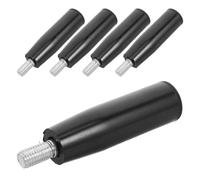 Healeved 5 manijas giratorias para torno - Perilla para gato de remolque con rosca M10 - Empuñaduras para manivela de máquina herramienta de descarga eléctrica
